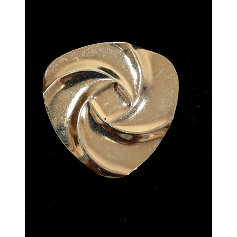 Vintage‎ Jeri Lou Gold Tone Twist Knot Modernist Scarf Clip Retro